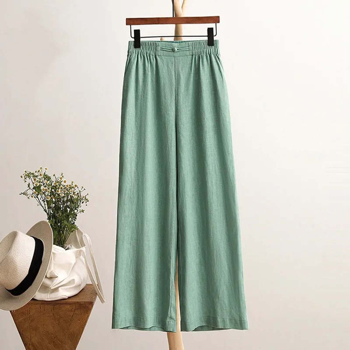 Women's Vintage Stylish Casual Cotton And Linen Loose Pants