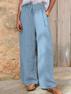 Women's Cotton And Linen Casual Pants
