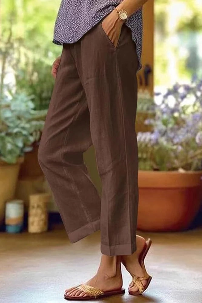 Women's Light Summer Cotton And Linen Casual Pants