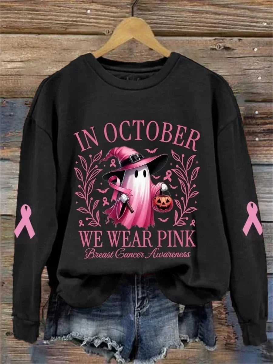 Halloween Round Neck Long Sleeve Sweatshirt