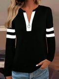 Chic Long Sleeve Striped Top