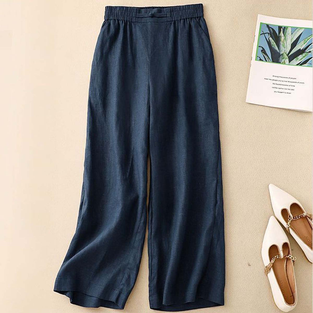 Women's Vintage Stylish Casual Cotton And Linen Loose Pants