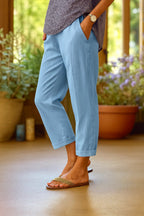 Women's Light Summer Cotton And Linen Casual Pants