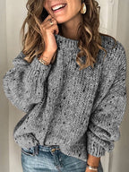 Casual Long Sleeve Vintage Sweater