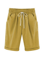 Women's Casual Rolled Cropped Pants