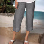 Women's  Cotton And Linen Casual Pants