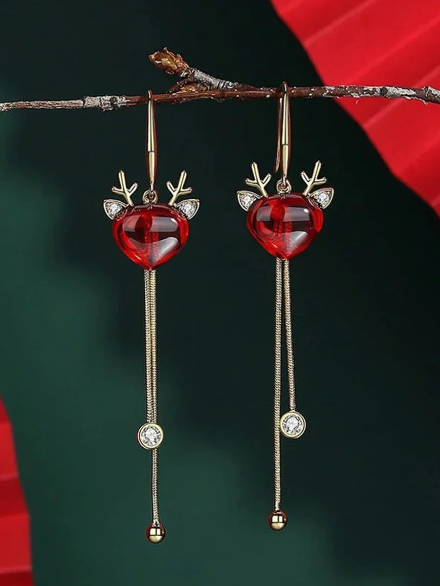 Christmas Asymmetric Earrings