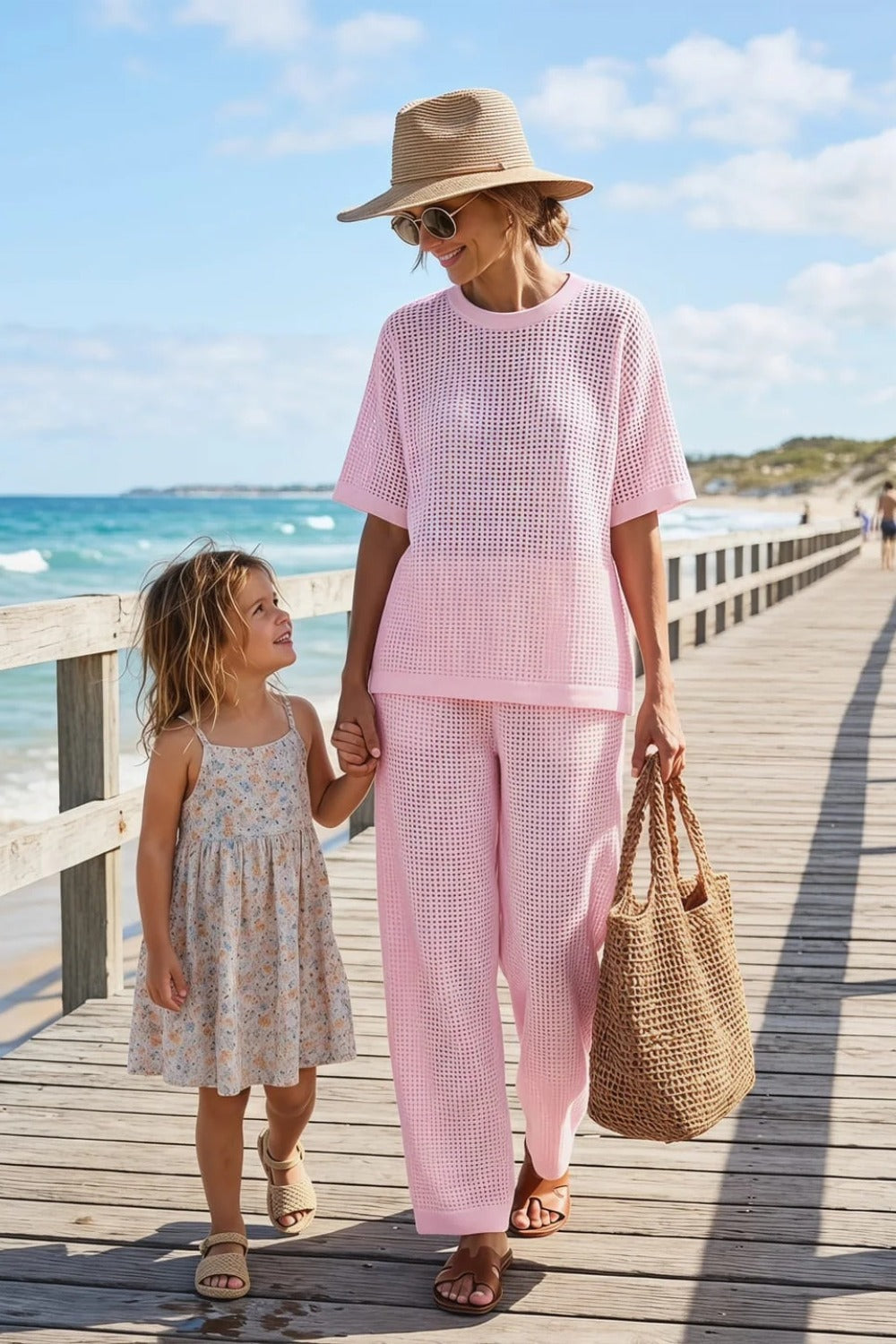 Women's Waffle Casual Two-Piece Set