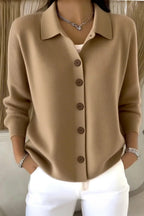 Women Plain Long Sleeve Comfy Casual Cardigan