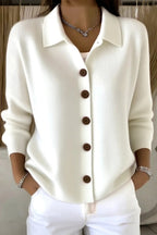 Women Plain Long Sleeve Comfy Casual Cardigan