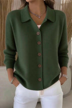 Women Plain Long Sleeve Comfy Casual Cardigan