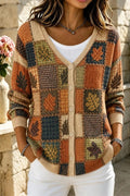 Women Leaf Long Sleeve Comfy Casual Cardigan