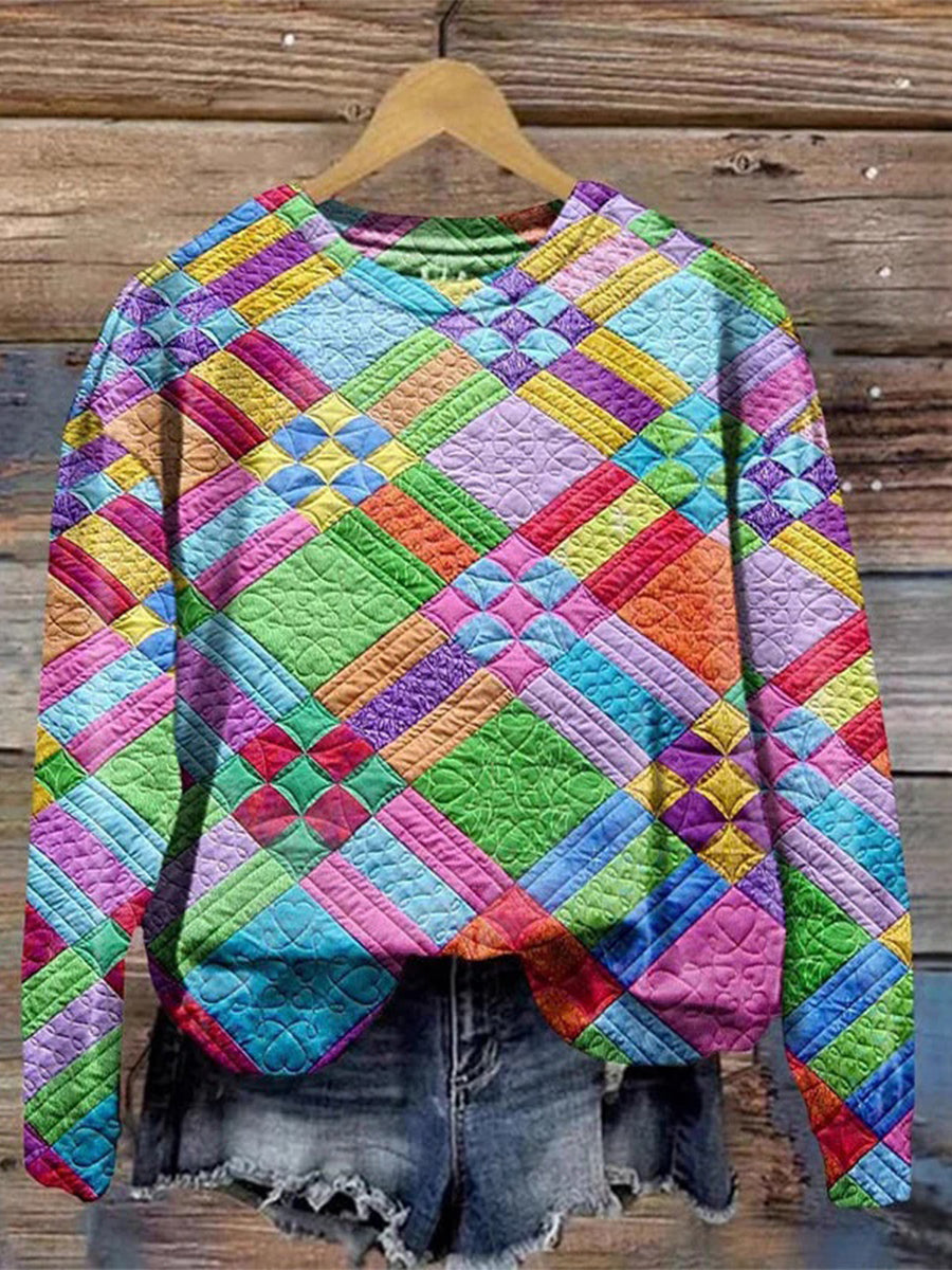 Colorful Casual Sweatshirt