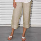 Women's  Cotton And Linen Casual Pants
