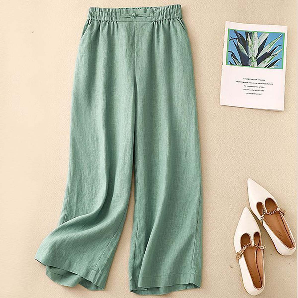 Women's Vintage Stylish Casual Cotton And Linen Loose Pants