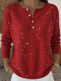 Showy Plain Long Sleeve Sweater