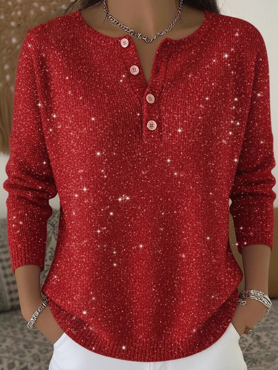 Showy Plain Long Sleeve Sweater